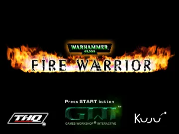 Warhammer 40,000 - Fire Warrior screen shot title